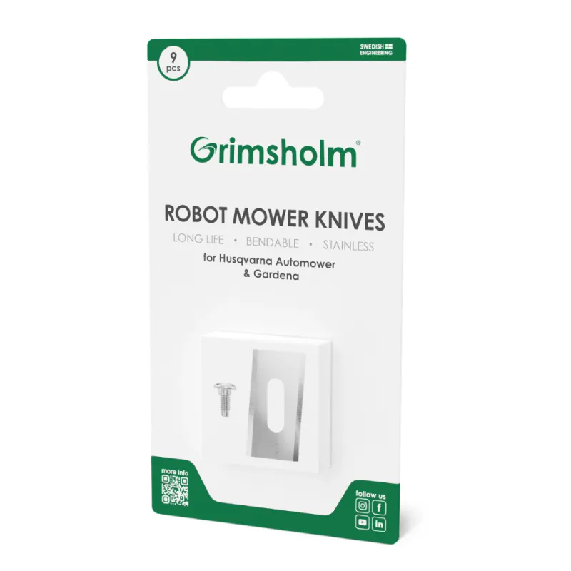 Grimsholm kniver til Husqvarna Automower Turn Around 9 stk